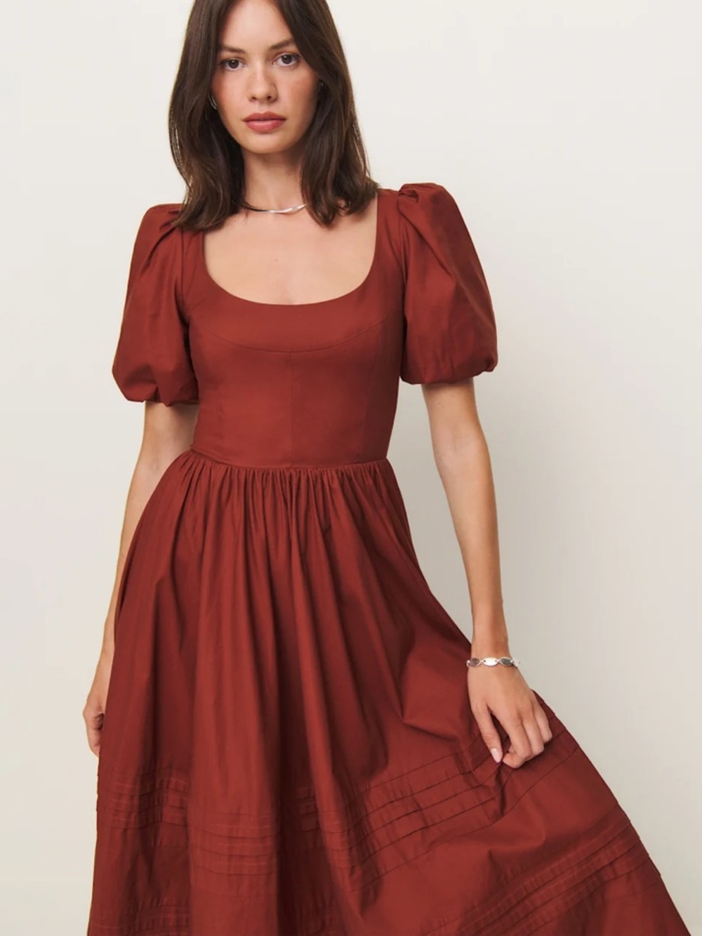 Reformation Everlyn Dress Fig Jam - Size 4 - Picture 4 of 13